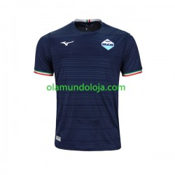 Camisola SS Lazio Homem Equipamento Segundo 2023-2024 Manga Curta